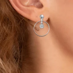 So Charm BijouxPendantes So Charm - BD4182-ARGENT-DIAMANT - Boucles D'Oreilles Argentées