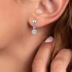 So Charm BijouxPendantes So Charm - BD4184-ARGENT-DIAMANT - Boucles D'Oreilles Argentées