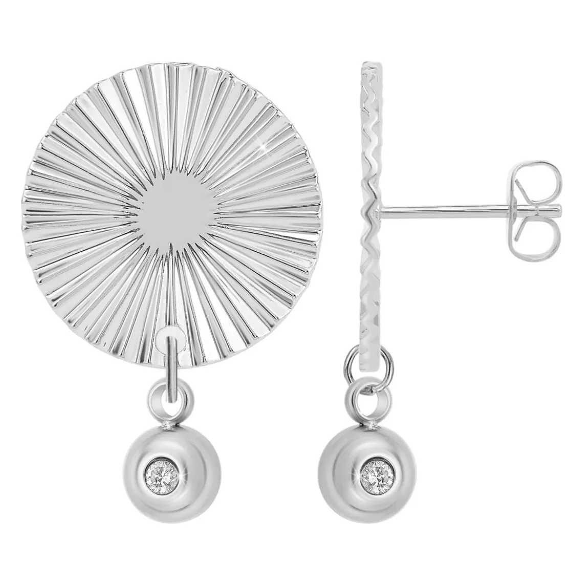 So Charm BijouxPendantes So Charm - BD4185-ARGENT-DIAMANT - Boucles D'Oreilles Argentées