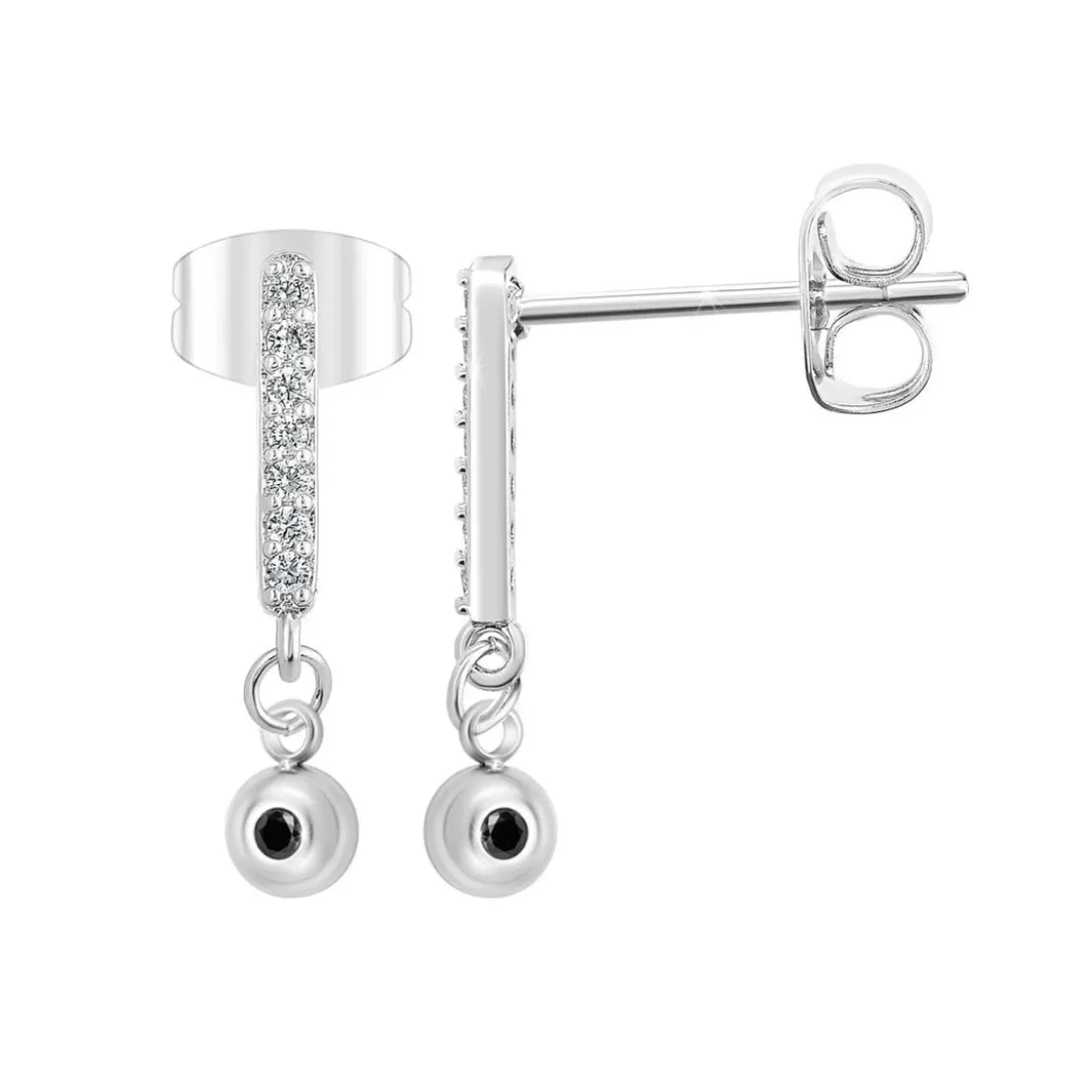 So Charm BijouxPendantes So Charm - BD2635-ARGENT-DIAMANT - Boucles D'Oreilles Argentées