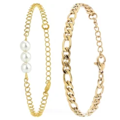So Charm BijouxSet de 2 bracelets So Charm® ornée de cristaux Swarovski® BS2182+B2384-DORE