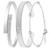 So Charm BijouxSet de 3 bracelets So Charm® ornée de cristaux Swarovski® BS2532-ARGENT+B2500-ARGENT+B2371-ARGENT