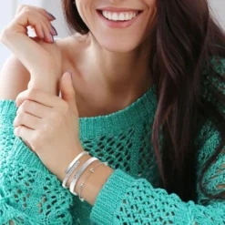 So Charm BijouxSet de 3 bracelets So Charm® ornée de cristaux Swarovski® BS2532-ARGENT+B2500-ARGENT+B2371-ARGENT