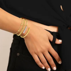 So Charm BijouxSet de 3 bracelets So Charm® ornée de cristaux Swarovski® BS1927-DORE+B2384-DORE+B2371-DORE
