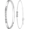 So Charm BijouxSet de deux bracelets So Charm® ornée de cristaux Swarovski® B2803-14-ARGENT+BS4274-ARGENT