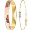 So Charm BijouxSet de deux bracelets So Charm® ornée de cristaux Swarovski® B3077-DORE+BS4274-DORE