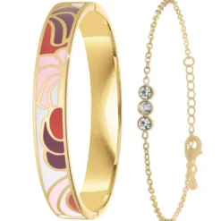 So Charm BijouxSet de deux bracelets So Charm® ornée de cristaux Swarovski® B3077-DORE+BS4274-DORE