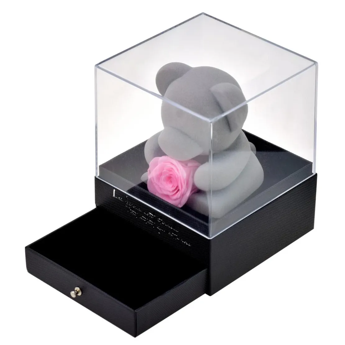 So Charm MontresCoffret à bijoux ourson et rose éternelle rose - So charm