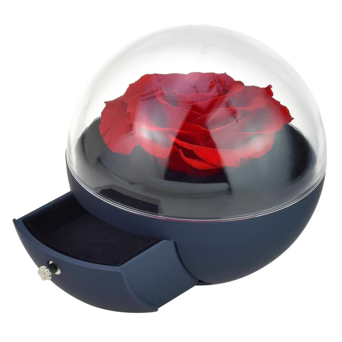 So Charm MontresCoffret à bijoux rose éternelle rouge sous forme de globe - So Charm