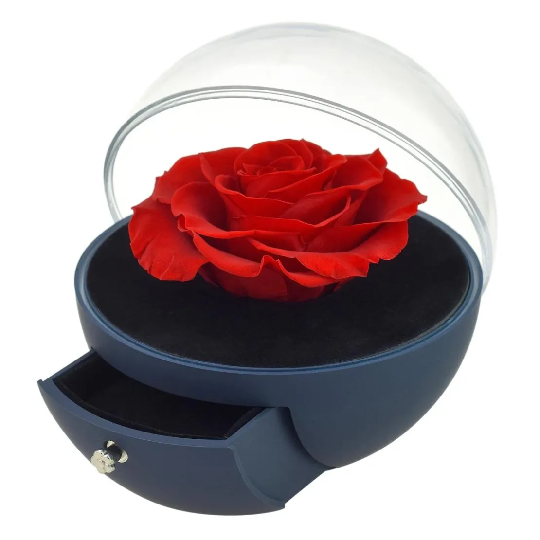 So Charm MontresCoffret à bijoux rose éternelle rouge sous forme de globe - So Charm