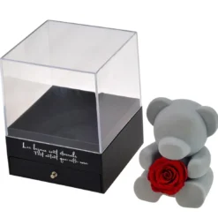 So Charm MontresCoffret à bijoux ourson et rose éternelle rouge - So charm