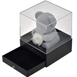 So Charm MontresCoffret à bijoux Ourson et rose éternelle blanche - So Charm