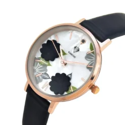 So Charm MontresMontre Anissa ornée d'un véritable diamant noir