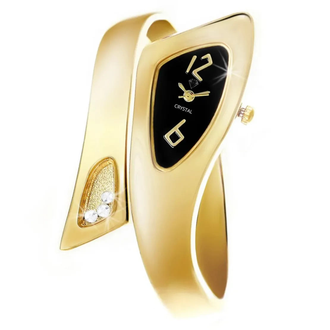 So Charm MontresMontre Bangle Par So Charm® ornée de cristaux Swarovski® MF001-DORE-SWARO