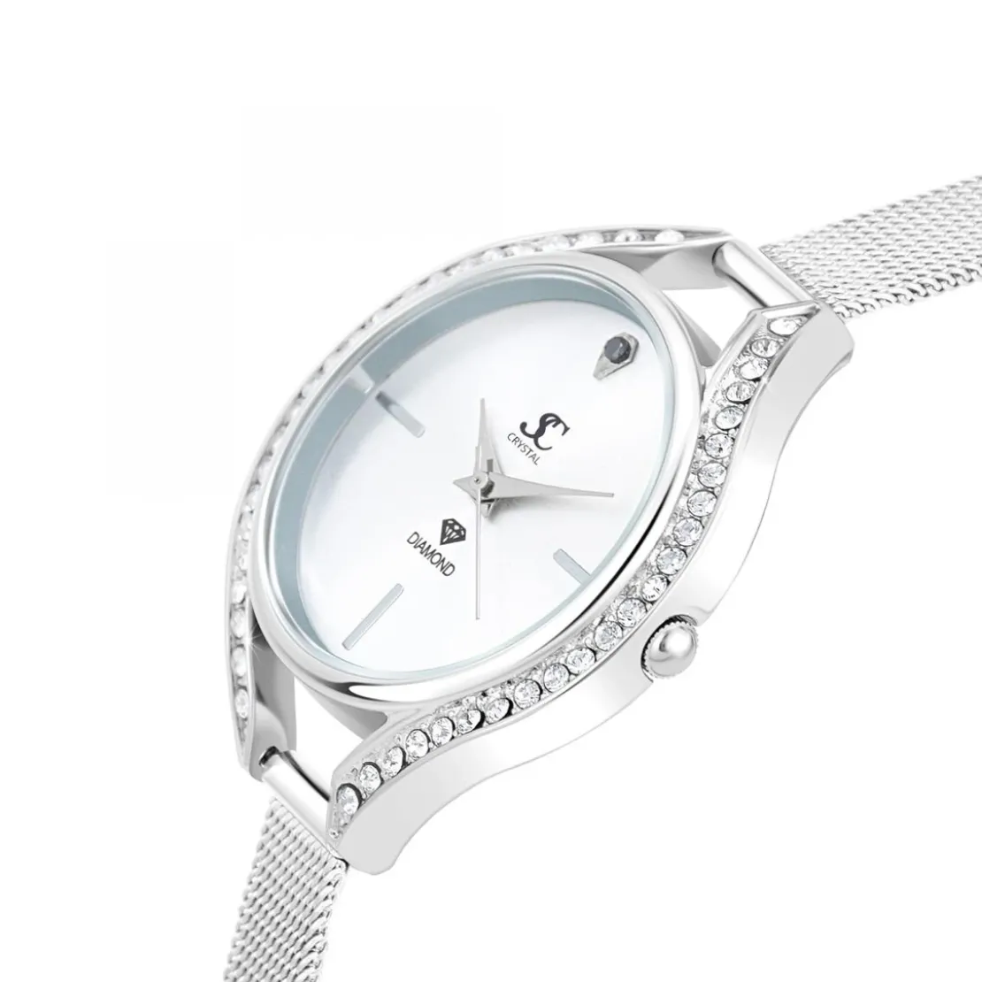 So Charm MontresMontre femme MF431-DIAMANT Bracelet Aluminium Argent - So Charm