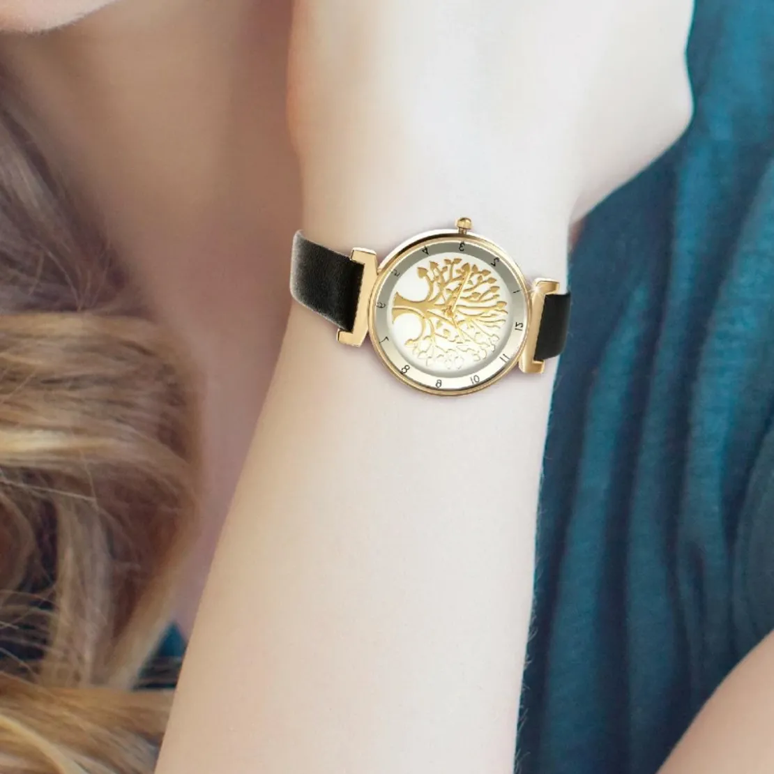 So Charm MontresMontre femme MF468-NOIR - Bracelet Synthétique Noir