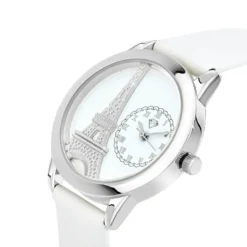So Charm MontresMontre femme MF457-BLANC - Bracelet en Cuir Blanc