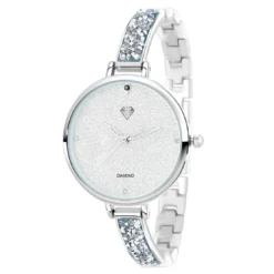 So Charm MontresMontre femme MF382-DIAMANT-NFA - Bracelet Cuir Noir