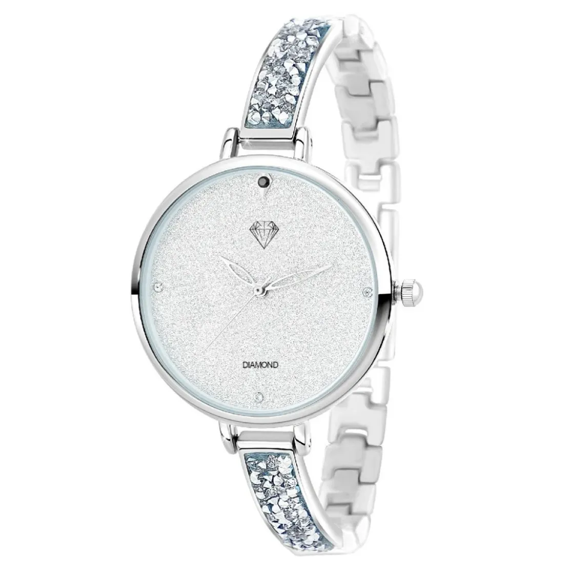 So Charm MontresMontre femme MF382-DIAMANT-NFA - Bracelet Cuir Noir