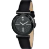 So Charm MontresMontre femme MF476-DIAMANT - Bracelet Cuir Noir