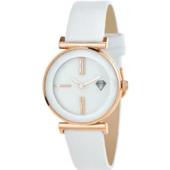 So Charm MontresMontre femme MF476-BLANC - Bracelet Cuir Blanc