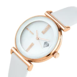 So Charm MontresMontre femme MF476-BLANC - Bracelet Cuir Blanc