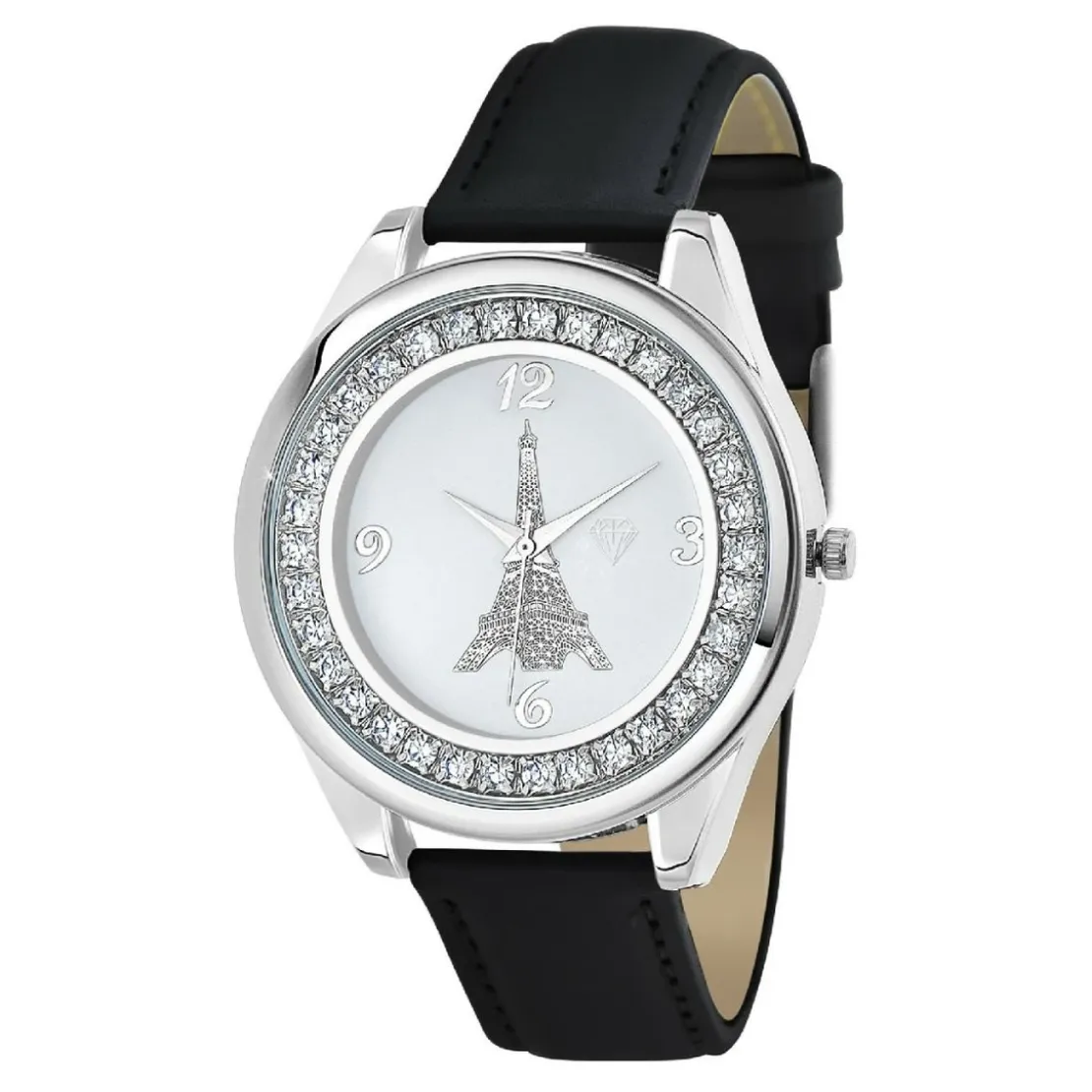 So Charm MontresMontre femme MF458-NOIR- Bracelet en Cuir Noir