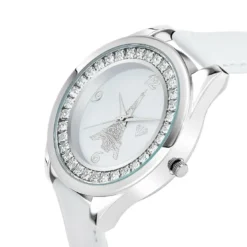 So Charm MontresMontre femme MF458-BLANC - Bracelet en Cuir Blanc