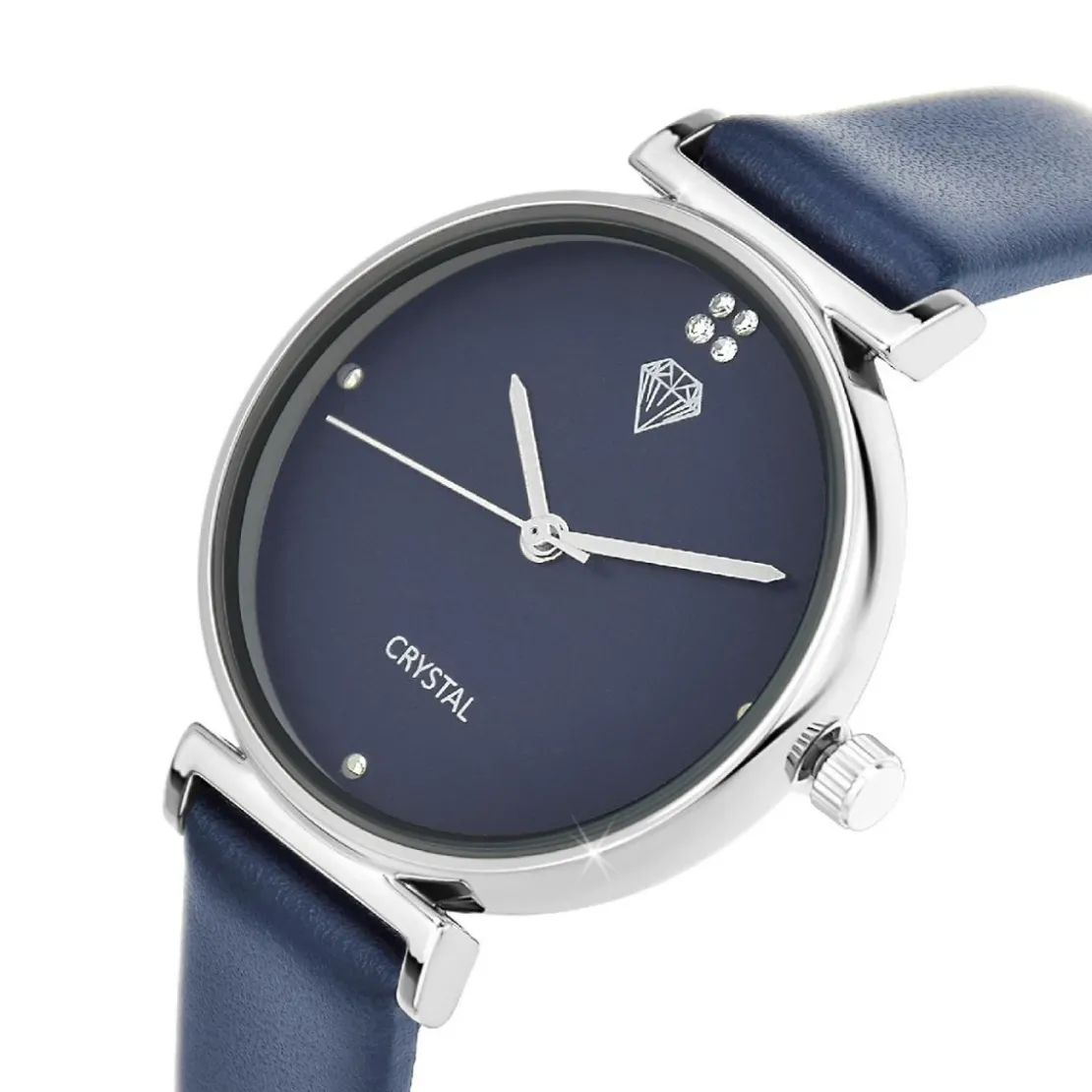 So Charm MontresMontre femme MF444-BLEU - Bracelet en Cuir Bleu