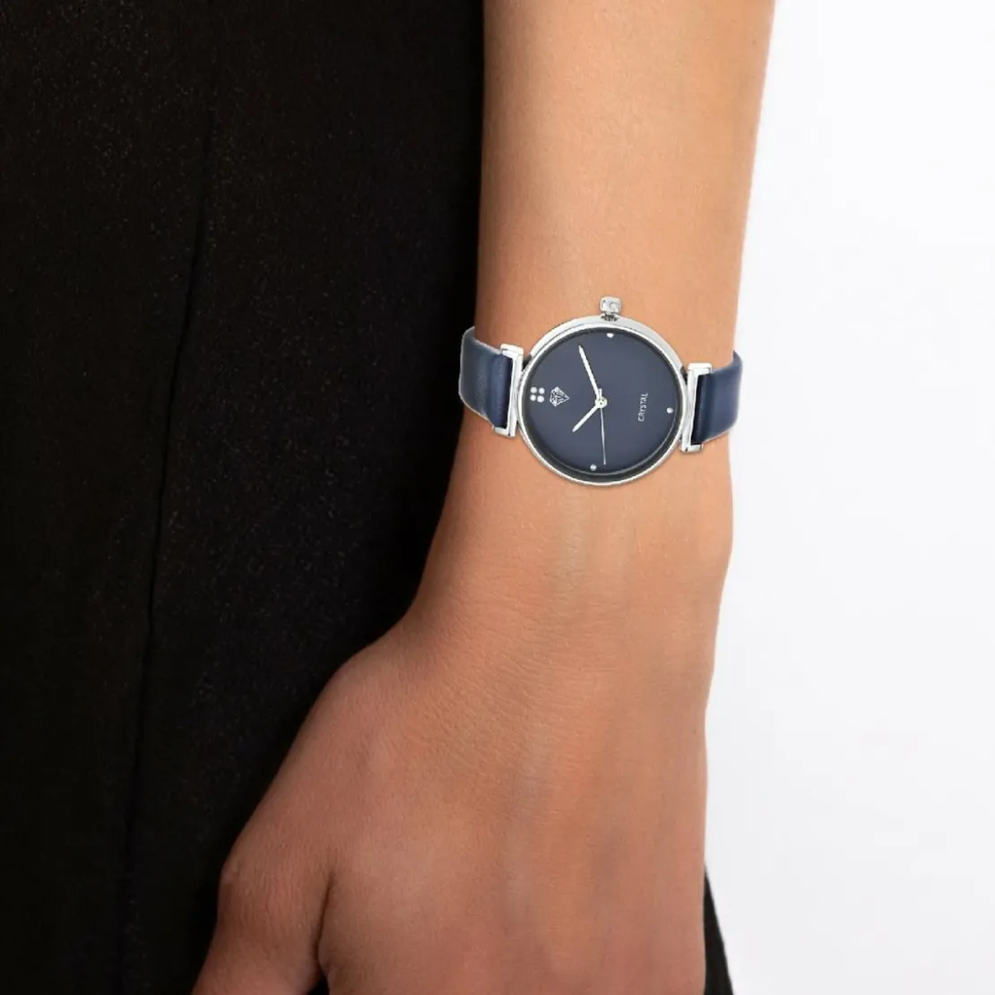 So Charm MontresMontre femme MF444-BLEU - Bracelet en Cuir Bleu