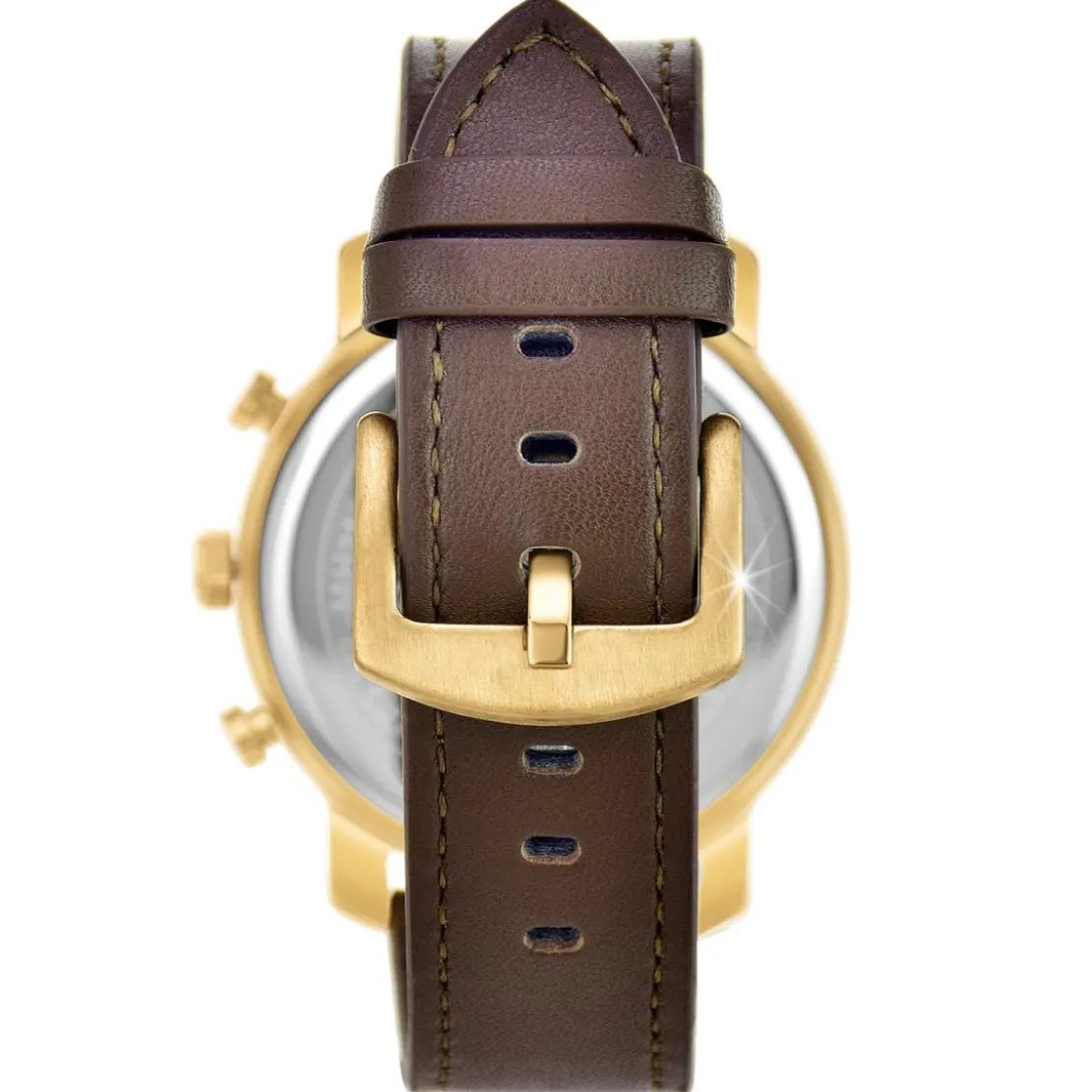 So Charm MontresMontre homme quartz dorée et cuir marron MH289 par Pascal Szerman