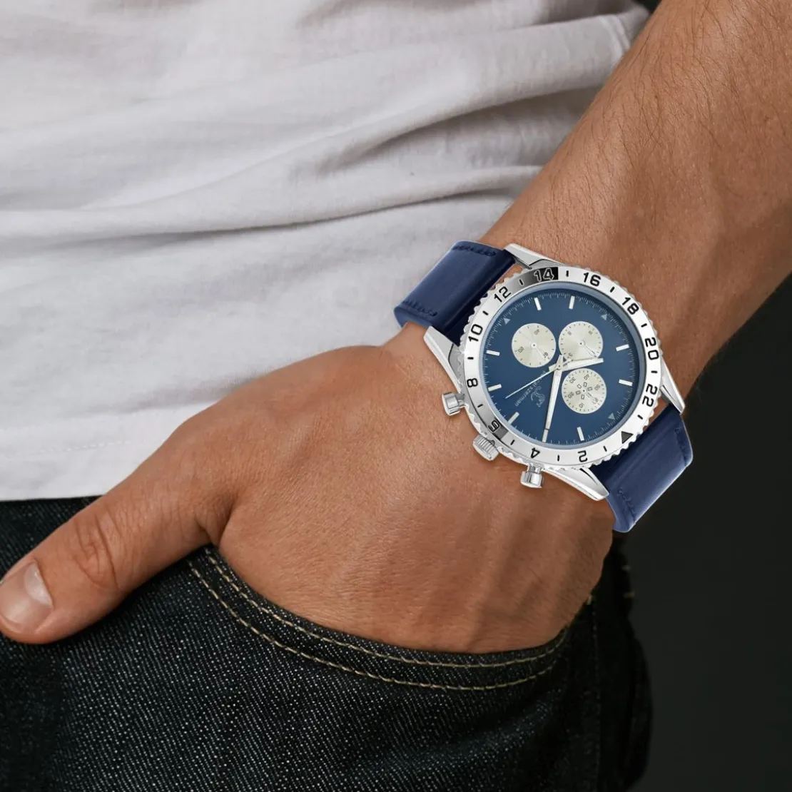 So Charm MontresMontre homme quartz bleu MH265 par Pascal Szerman