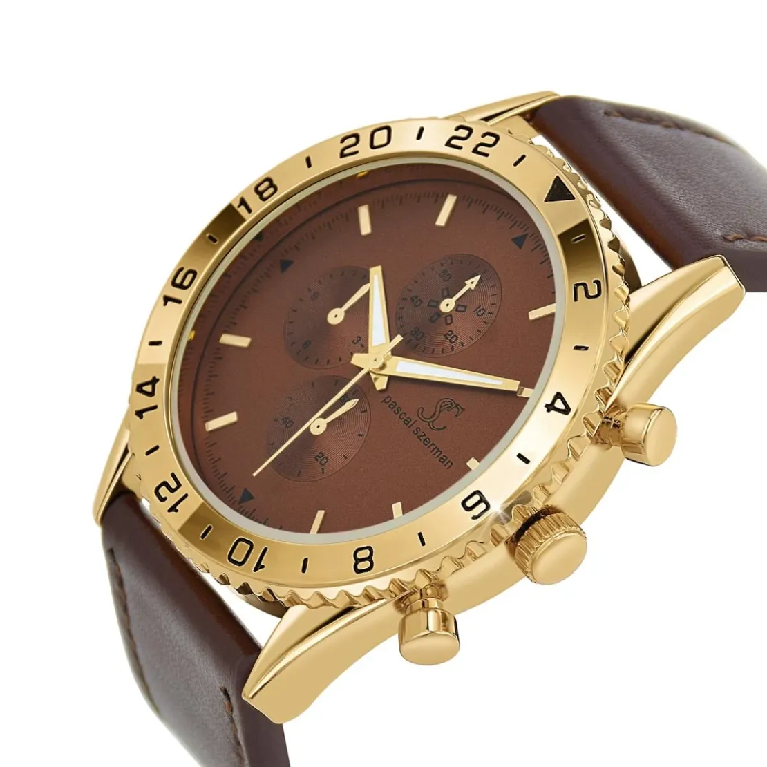 So Charm MontresMontre homme quartz marron MH265 par Pascal Szerman
