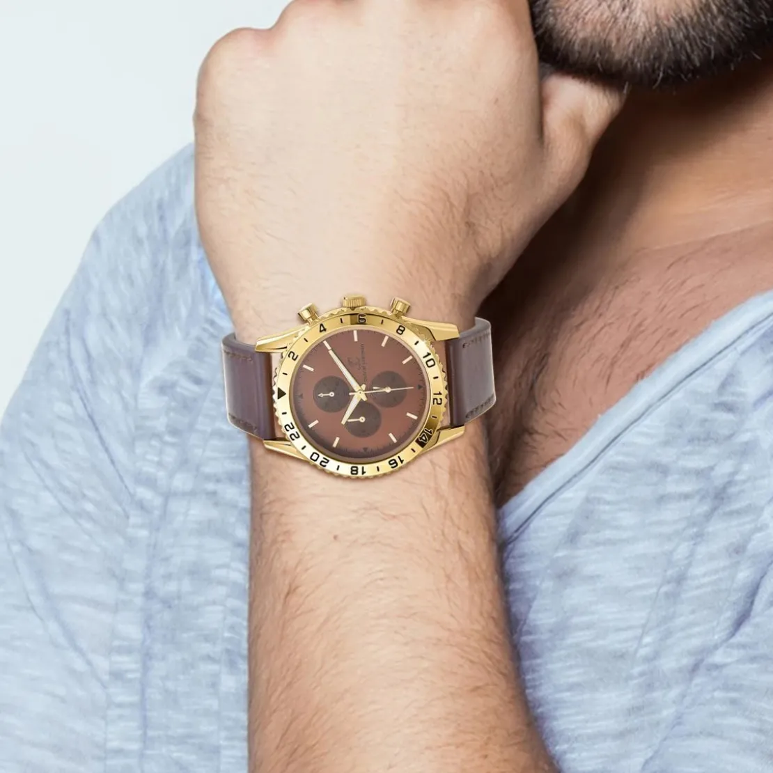 So Charm MontresMontre homme quartz marron MH265 par Pascal Szerman