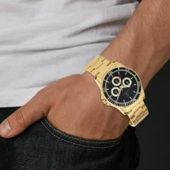 So Charm MontresMontre homme quartz acier doré par Pascal Szerman