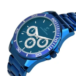 So Charm MontresMontre homme quartz acier bleu par Pascal Szerman