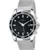 So Charm MontresMontre homme quartz ronde acier et fond noir