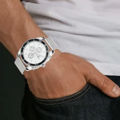 So Charm MontresMontre homme quartz par Pascal Szerman acier milanaise