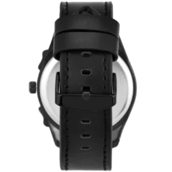 So Charm MontresMontre homme quartz par Pascal Szerman acier noir et cuir noir