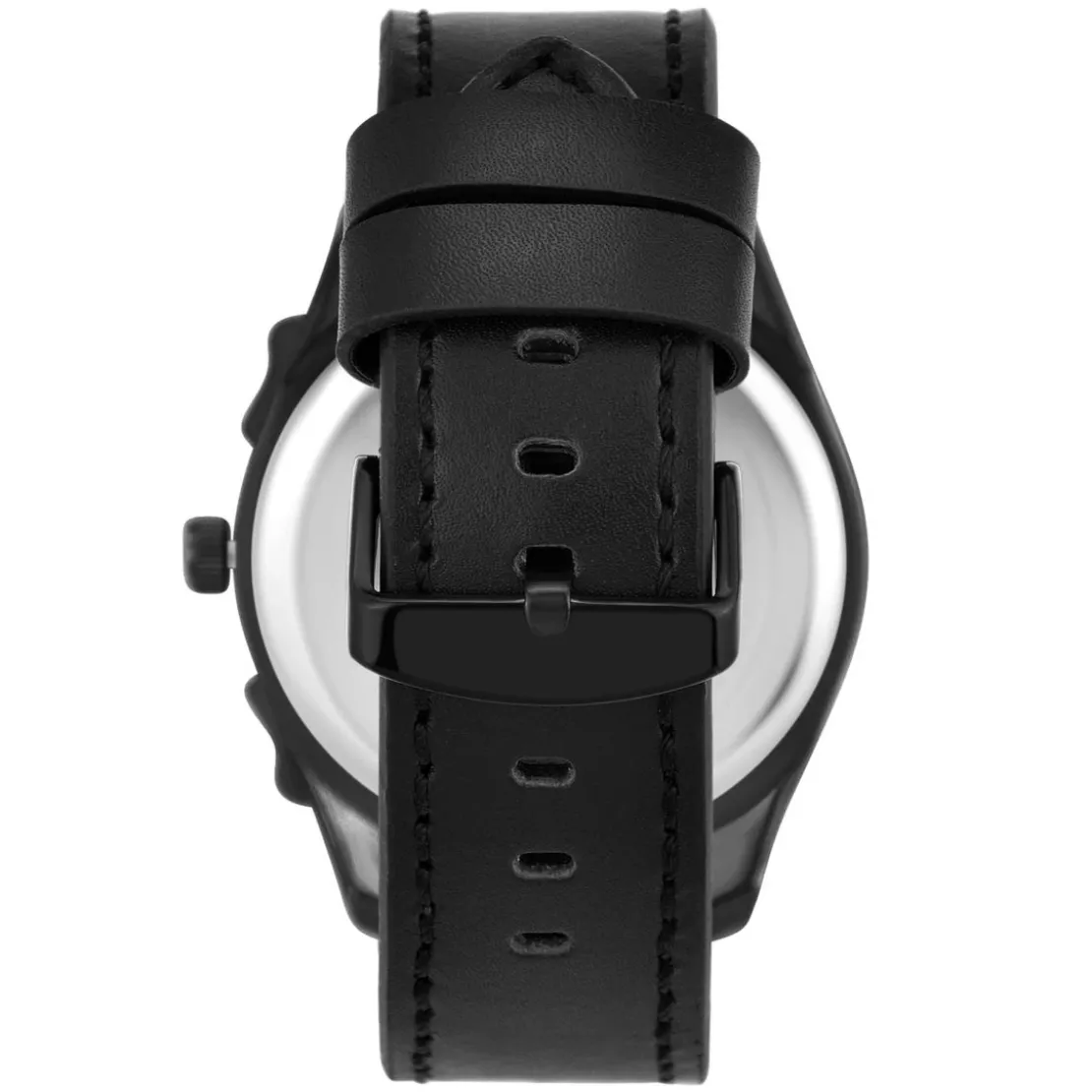 So Charm MontresMontre homme quartz par Pascal Szerman acier noir et cuir noir