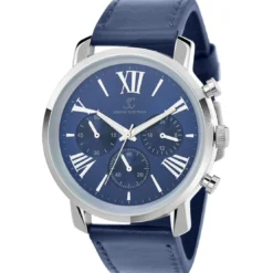 So Charm MontresMontre homme quartz acier et cuir bleu MH289 par Pascal Szerman