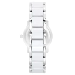 So Charm MontresMontre Lila acier blanche ornée d'un véritable diamant noir