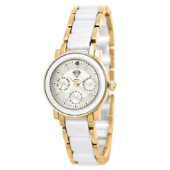 So Charm MontresMontre Lila dorée et blanche ornée d'un véritable diamant noir