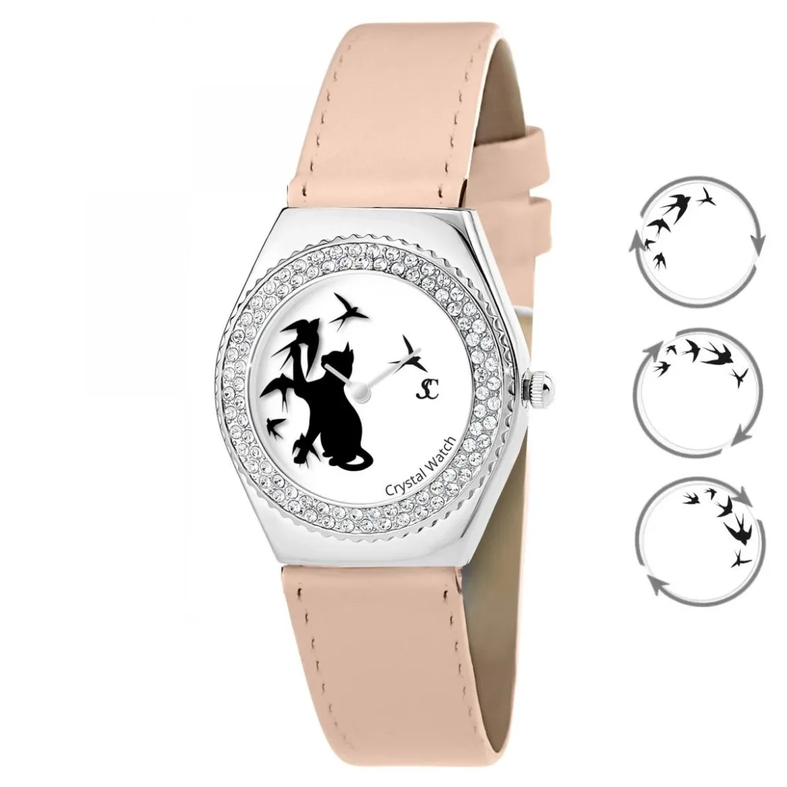 So Charm MontresMontre MF316-OISEAU-CHAT-BEIGE - So Charm