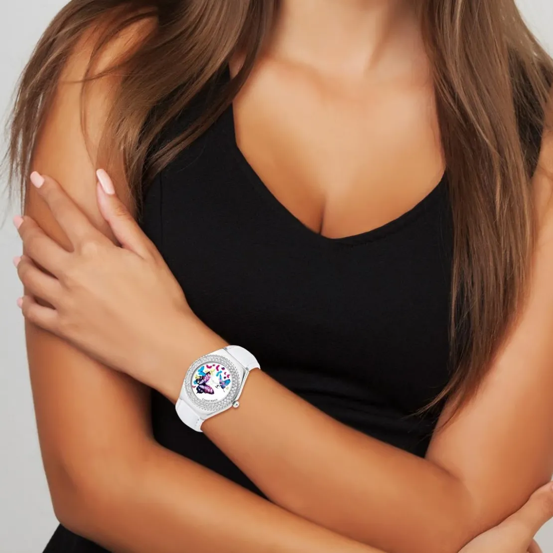 So Charm MontresMontre MF316-PAPILLON-PAPILLON-BLANC - So Charm