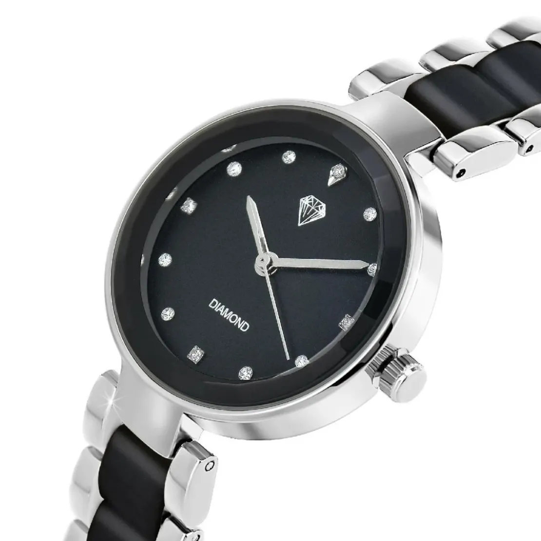 So Charm MontresMontre So Charm Noir Femme MF528-DIAMANT-NFN