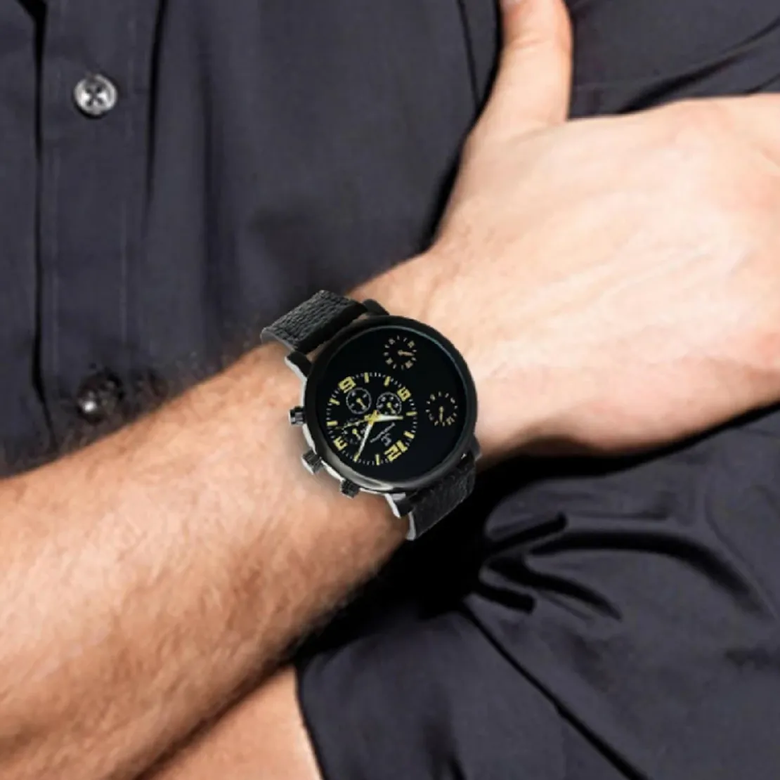 So Charm MontresMontre So Charm Noir Homme MH274-NFN