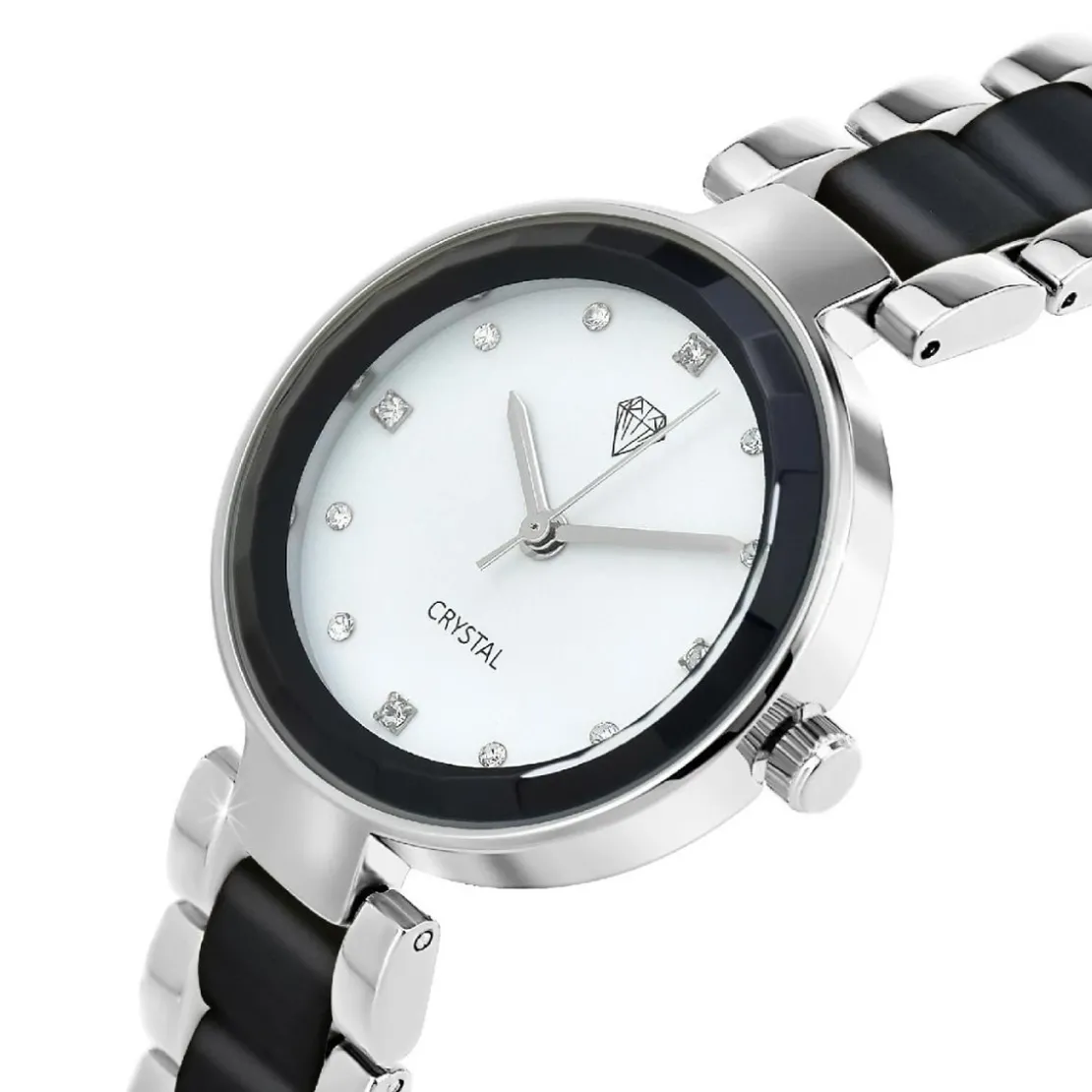 So Charm MontresMontre So Charm Noir Femme MF528-ARGENT-NFB