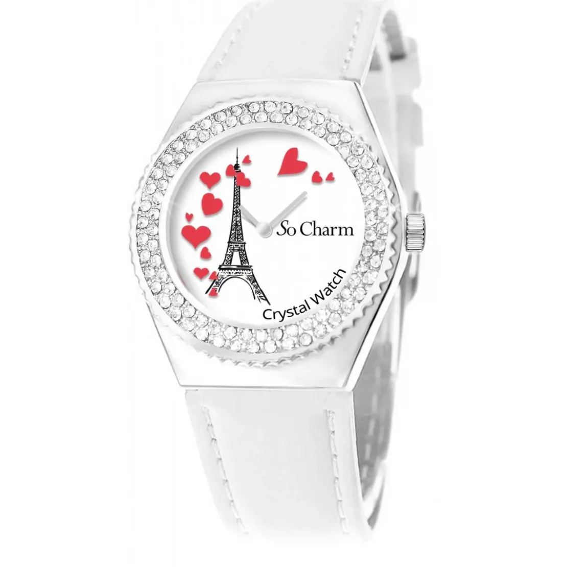 So Charm MontresMontre So Charm Montres MF316-COEURS-TE-BLANC - MontreFemme