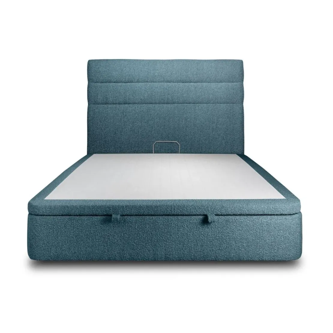 Sommeil de PlombLit coffre avec tête de lit lignes Bouclette Bleu